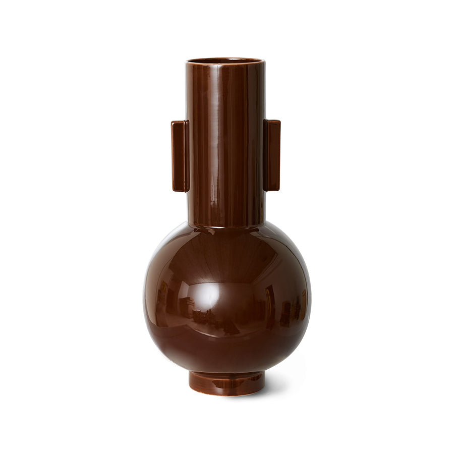 HKliving Ceramic Vase Espresso L
