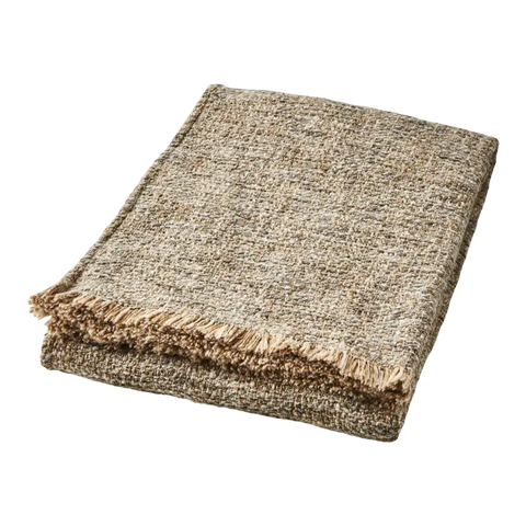 NINA Blanket, Beige/grey Size: L180xW130 cm