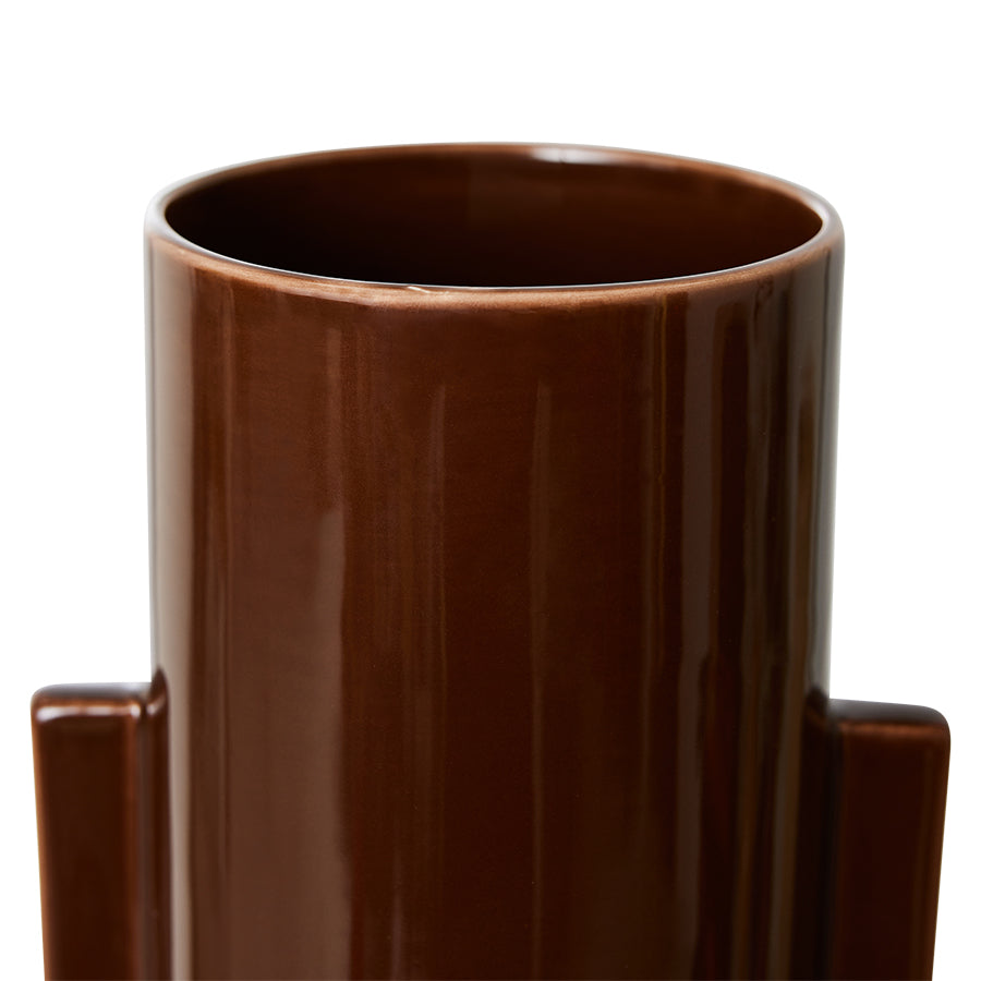 HKliving Ceramic Vase Espresso L