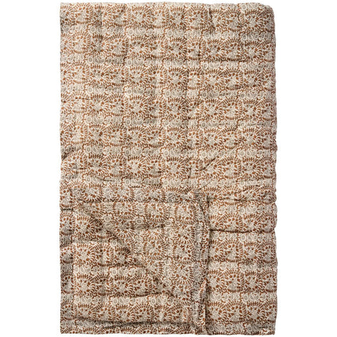 Ib Laursen Quilt charlotte brown leaf vine pattern