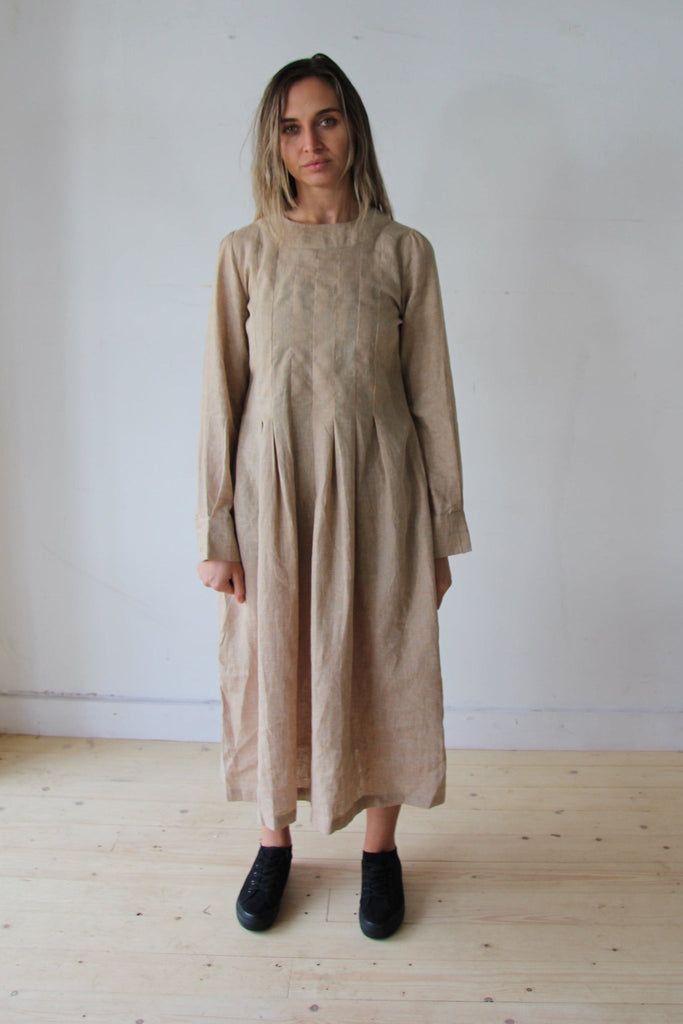 WDTS  - Tilly dress - Light Mustard Linen
