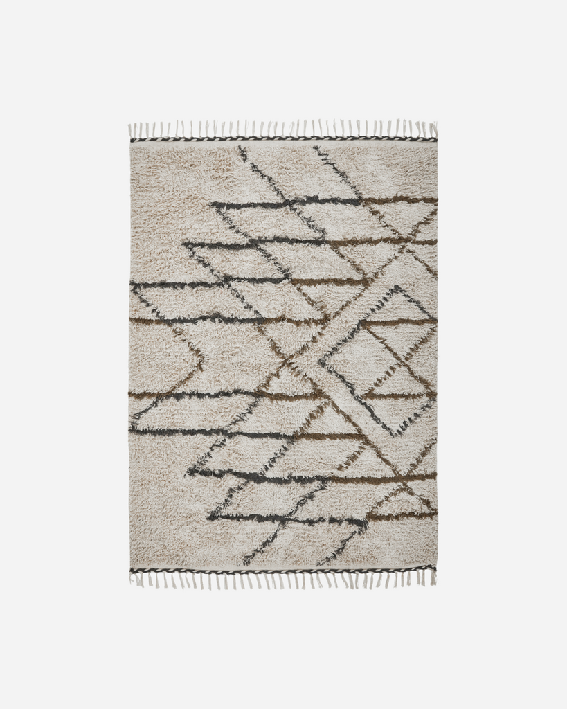 House Doctor Rug, HDIndi, Off White, Mustard