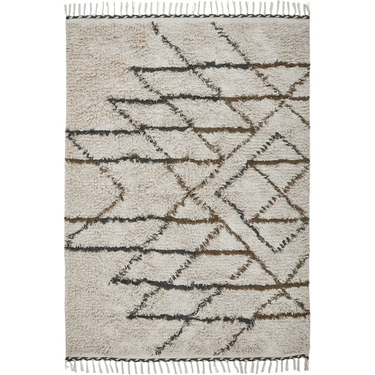 House Doctor Rug, HDIndi, Off White, Mustard