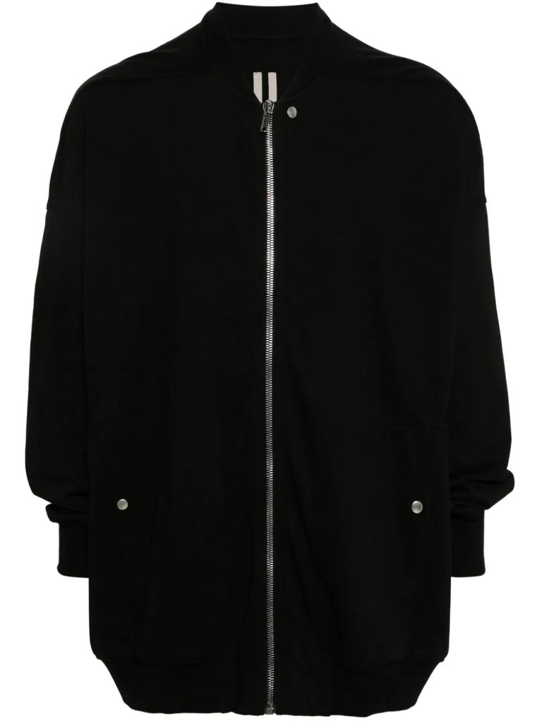 Rick Owens FW24 Porterville JUMBO PETER Flight BLACK WOVEN BOMBER WOOL