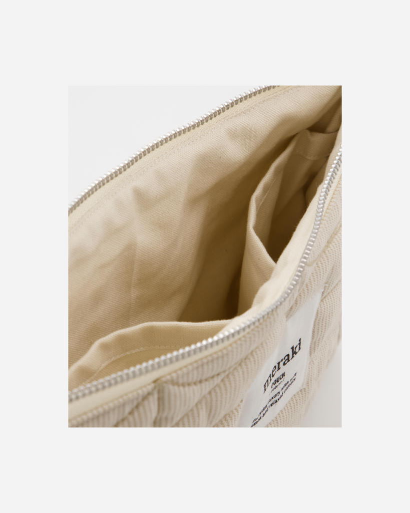 Pouch, MKMentha, Off-white;Safari