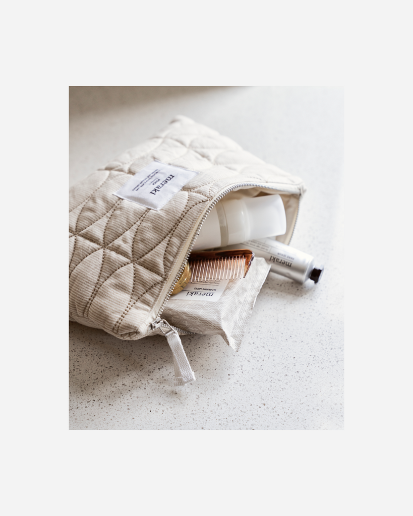 Pouch, MKMentha, Off-white;Safari