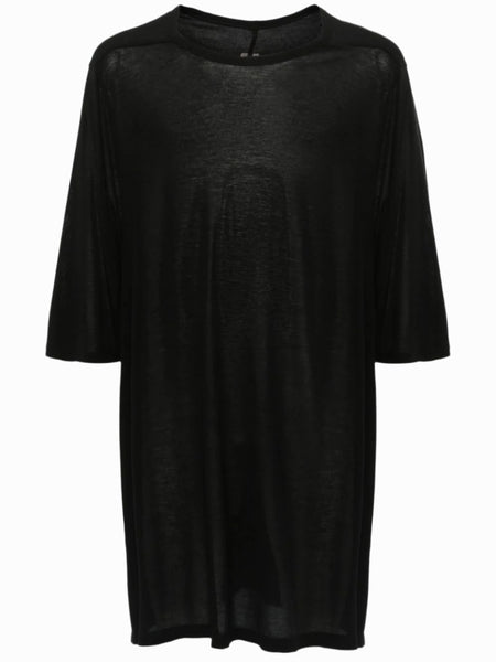 Rick Owens JUMBO SS T BLACK T-SHIRT Silk Viscose