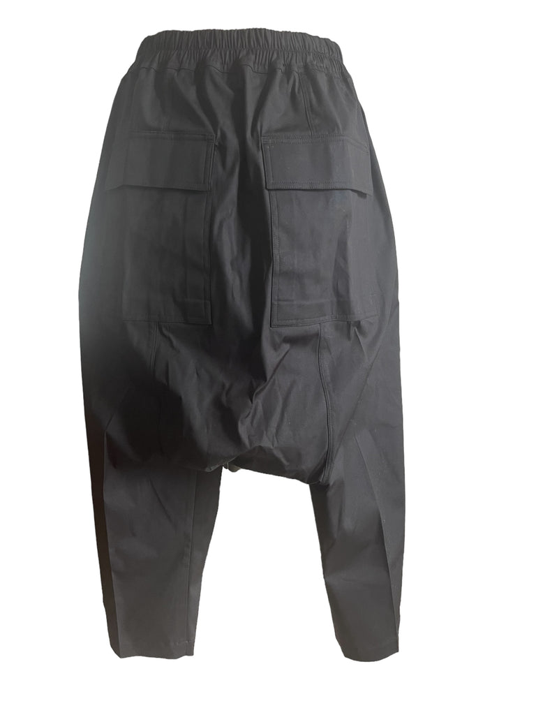 RICK OWENS BLACK HEAVY COTTON POPLIN