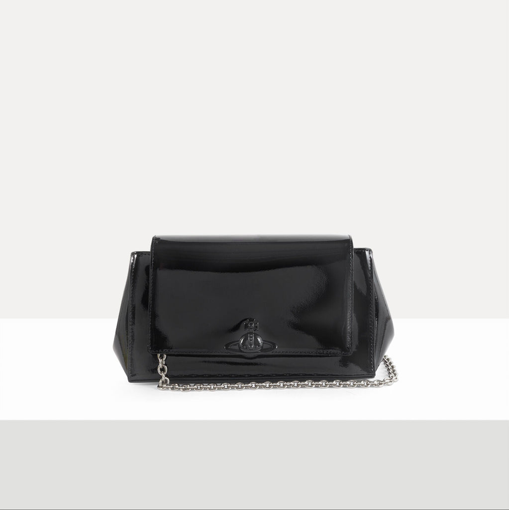 AW25 Vivienne Westwood Hazel Medium Handbag Shiny Patent
