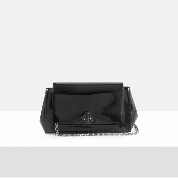 AW25 Vivienne Westwood Hazel Medium Handbag Shiny Patent