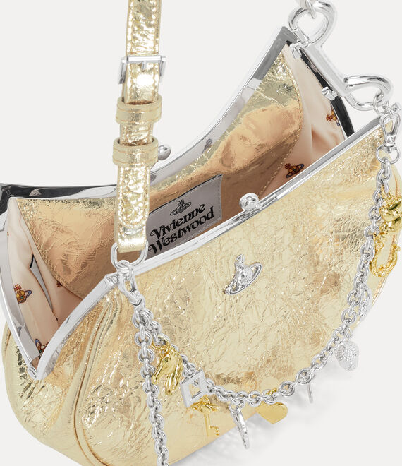 Vivienne Westwood Charm Frame Purse Gold