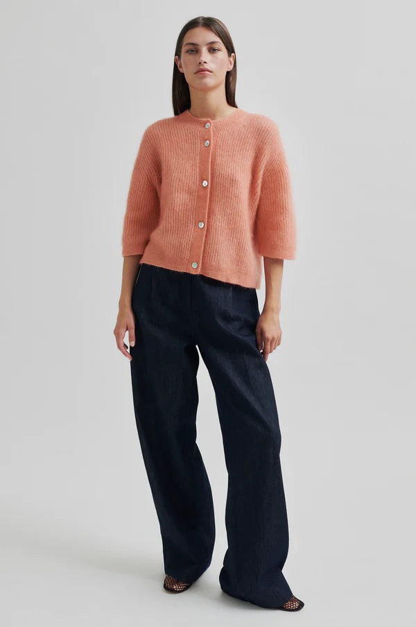 Second Female Andrea Knit Rib Cardigan