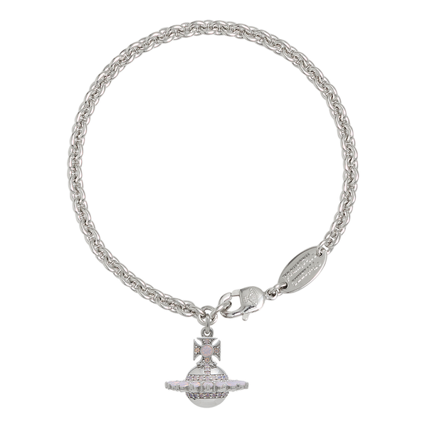 Vivienne Westwood Jordana Bracelet - Platinum Milky Pink