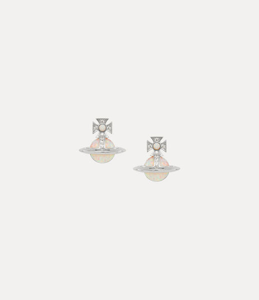 Vivienne Westwood Franca Earrings EARRINGS platinum / white cz