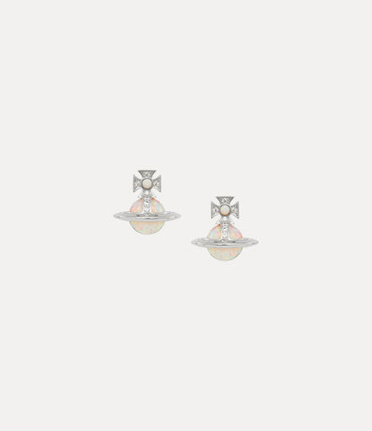 Vivienne Westwood Franca Earrings EARRINGS platinum / white cz