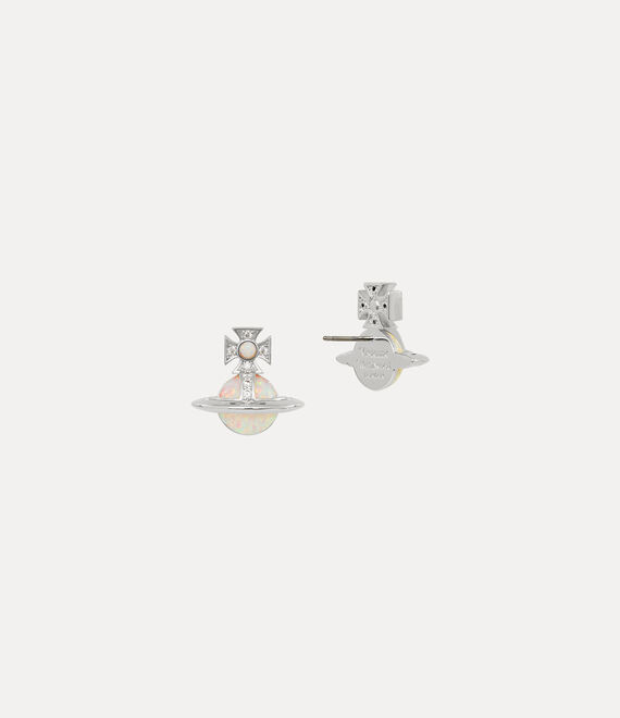 Vivienne Westwood Franca Earrings EARRINGS platinum / white cz
