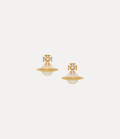 Vivienne Westwood Franca Earrings EARRINGS GOLD /milky white