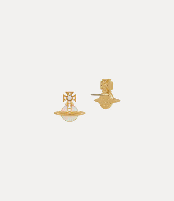 Vivienne Westwood Franca Earrings EARRINGS GOLD /milky white