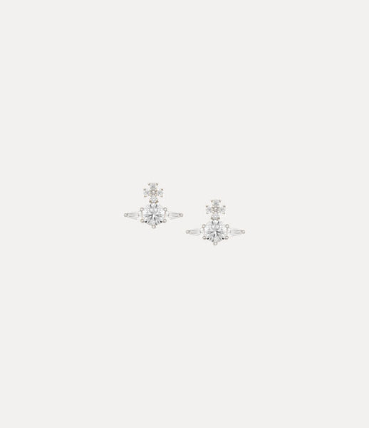 Vivienne Westwood Ofelia Earrings Platinum/White CZ
