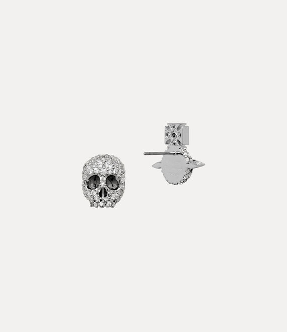 Vivienne Westwood Circe Stud Earrings Platinum / White CZ
