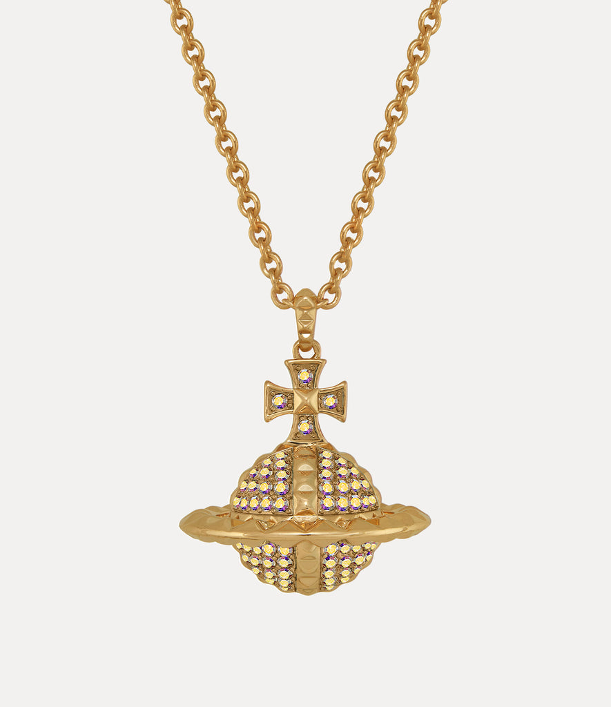 Vivienne Westwood Mayfair Large Orb Pendant - Gold/ Crystal