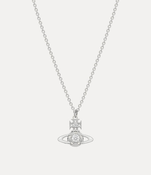 Vivienne Westwood Lee Orb Pendant Platinum / White CZ