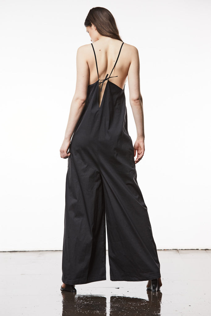 thom/krom  W O 77 Black jumpsuit