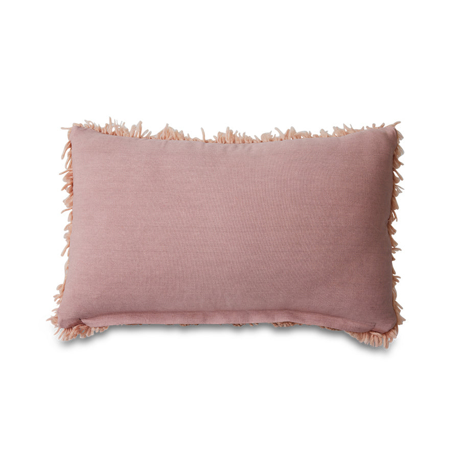 HK Living : Fluffy cushion blush (60x40cm)