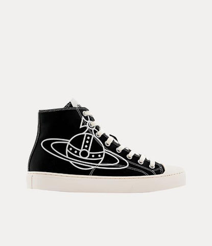 Vivienne Westwood Plimsoll High Top Canvas Black