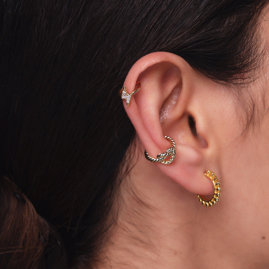 Amaya Gold Hoop Earrings