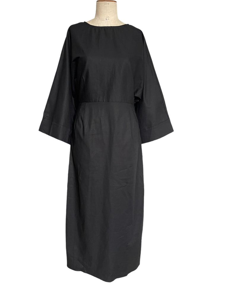 WDTS  - Blossom dress - Linen stretch Black
