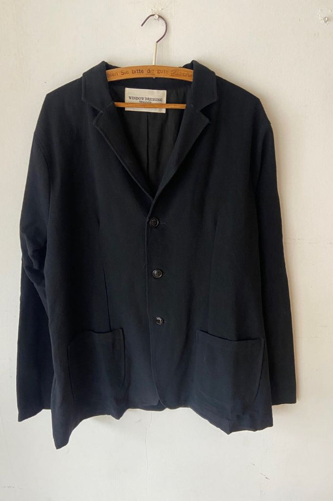 WDTS Mens Chore Jacket Heavy Linen Cotton Black
