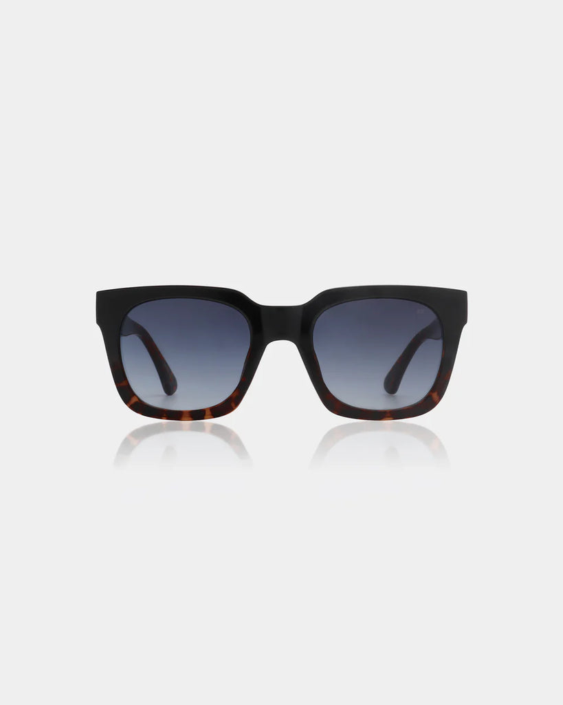 A.KJAERBEDE Nancy - Black Demi Tortoise