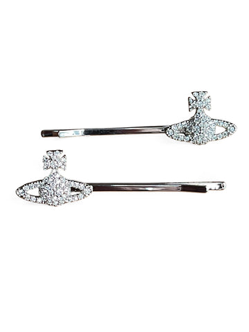 Vivienne Westwood Grace Bobby Pin - Platinum pair