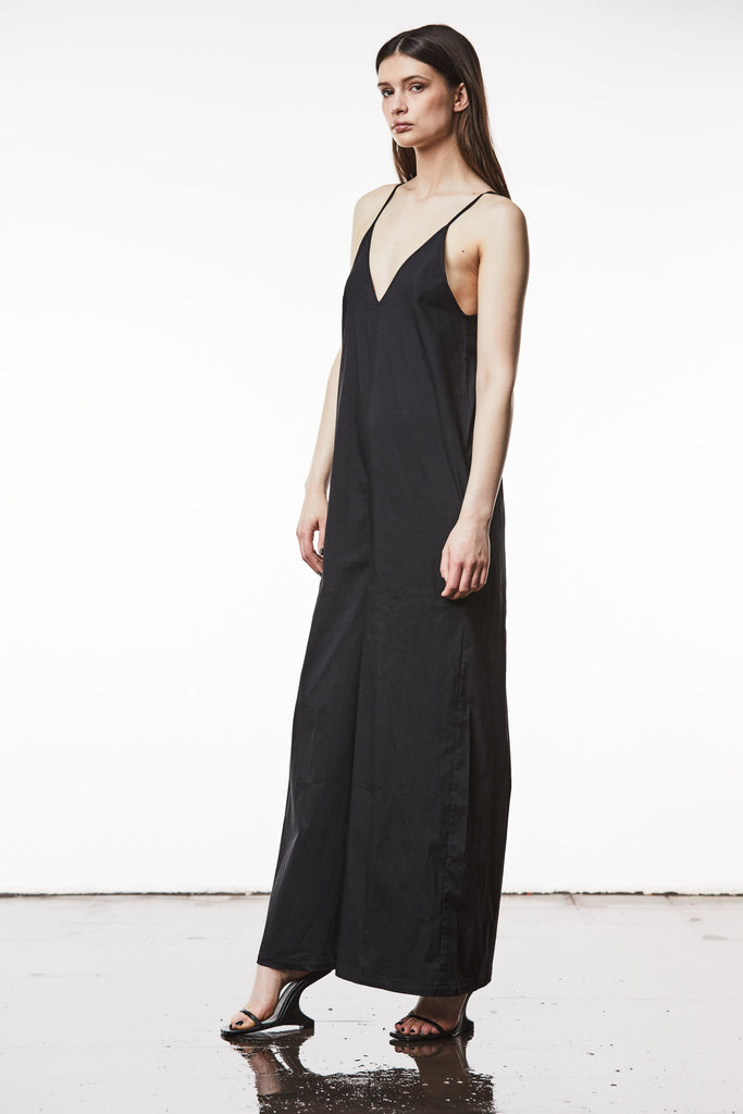 thom/krom  W O 77 Black jumpsuit