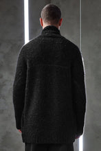 Transit Mens Wool and linen oversize cardigan knit