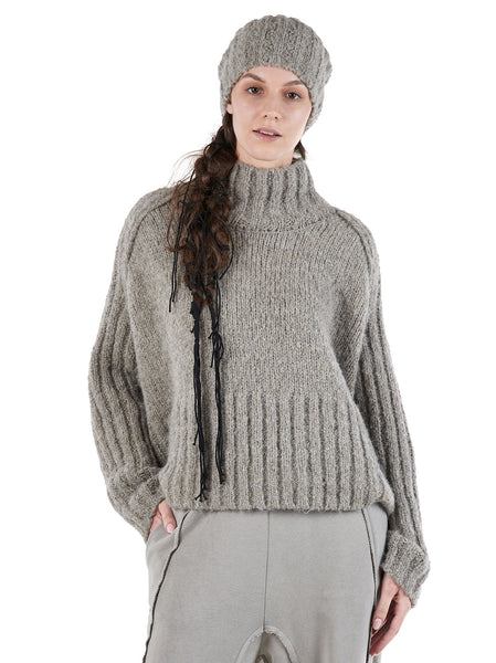 Studiob3 Cian Chunky Knit Beanie - Faded Beige