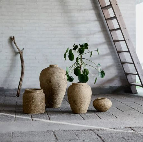 Muubs Jar Luna Beige Terracotta - Ø35xH60 cm