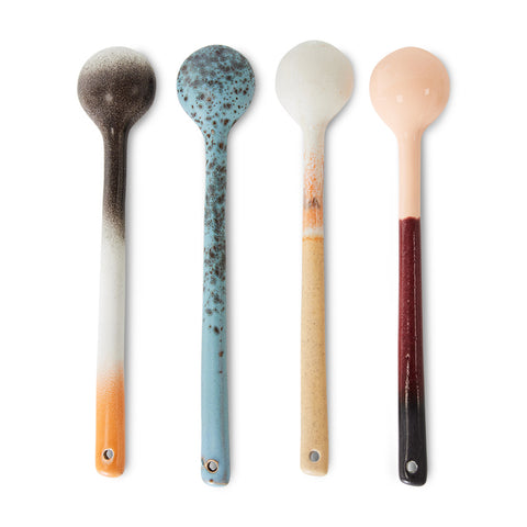 HKliving 70s Ceramics Spoons Breeze set of 4