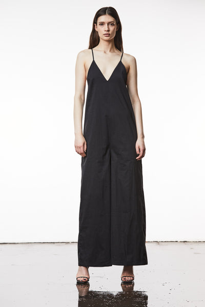 thom/krom  W O 77 Black jumpsuit
