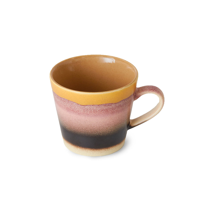 HK Living : 70s ceramics: Cappuccino mug sunset
