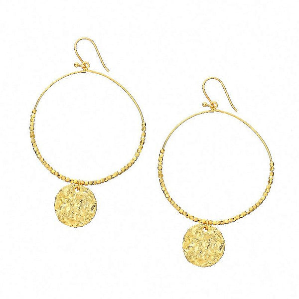 Dominique Large Gold Hoop Earring