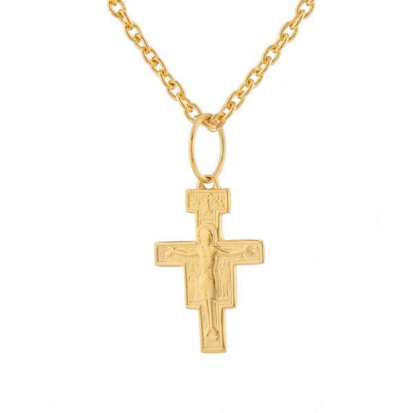 WDTS Gold cross with Jesus