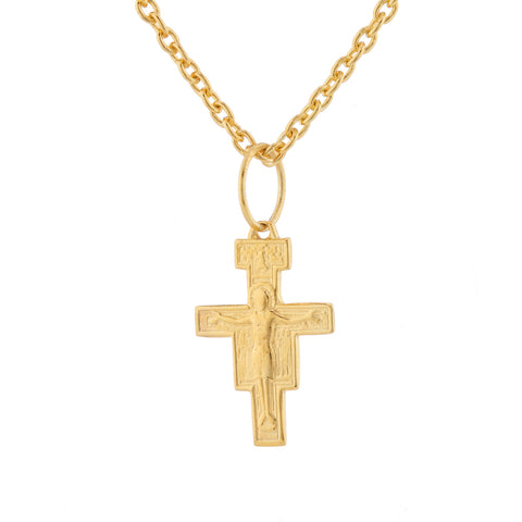 WDTS Gold cross with Jesus