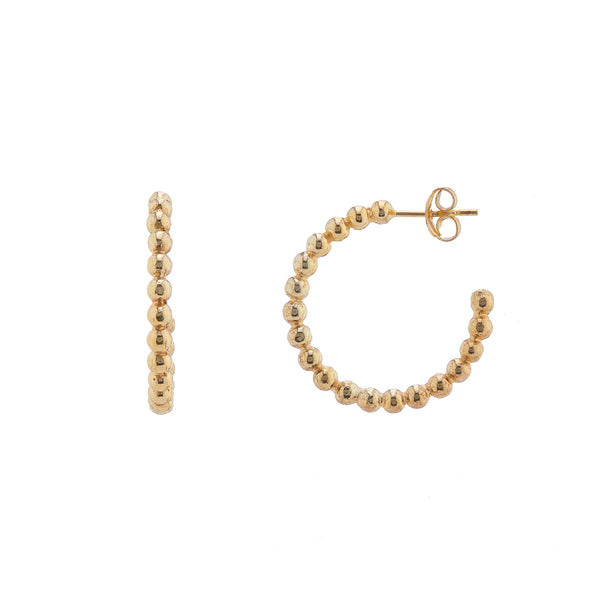 Ball Hoops - Gold plated
