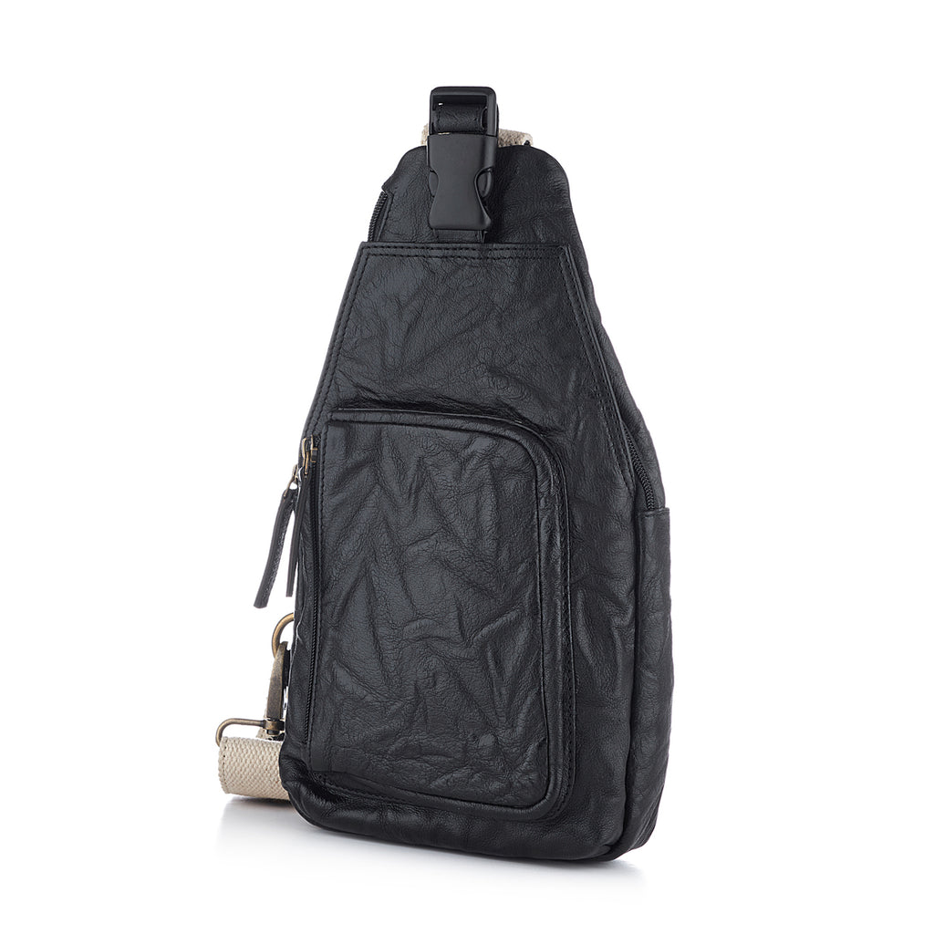 WDTS Crossbody Sling Bag Crow Strap