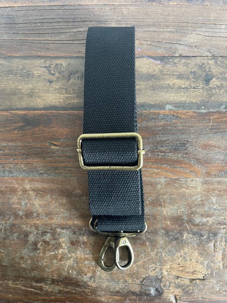Lena Leather Clutch -  Black