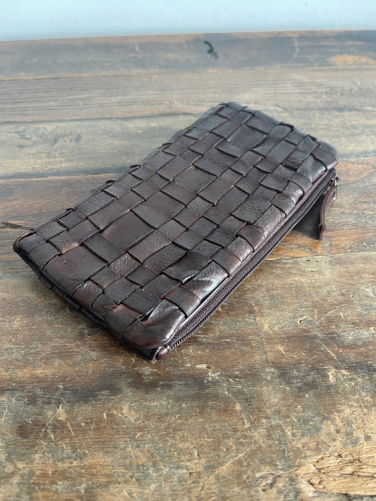 Sienna Bohemian Leather Purse -  Brown