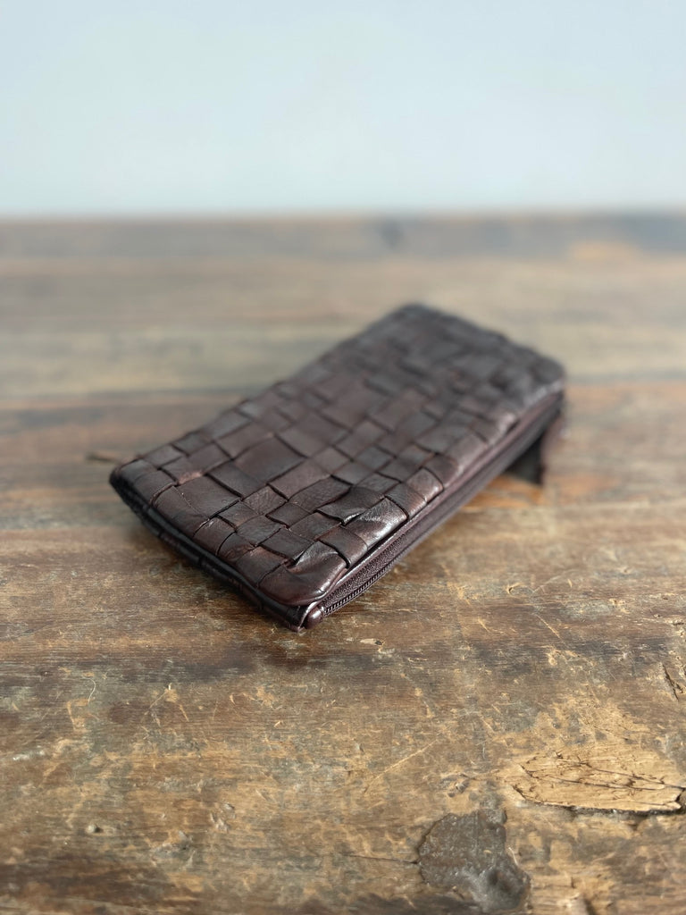 Sienna Bohemian Leather Purse -  Brown