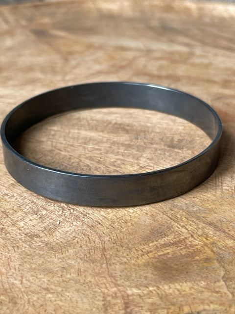 WDTS Wide Bangle - 925 Silver OXIDISED